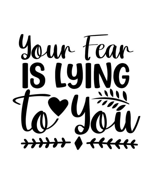 Your Fear Is Lying To You-01 Poster Canvas Movie Film Print A0 A1 A2 A3 A4 A5 A6