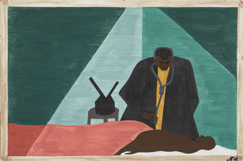 Jacob Lawrence - Among one of the last groups to leave the South was the Negro p