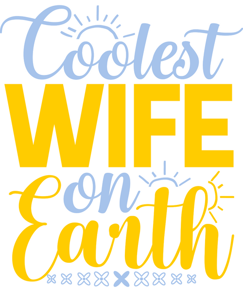 Coolest wife on earth Poster Canvas Movie Film Print A0 A1 A2 A3 A4 A5 A6 Art Wa