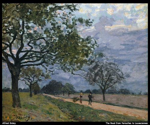 alfred-sisley--the-road-from-versailles-to-louveciennes_11214470266_o(1) Poster