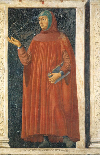 CASTAGNO_Famous_Persons_Francesco_Petrarca_WGA Poster Canvas Movie Film Print A0