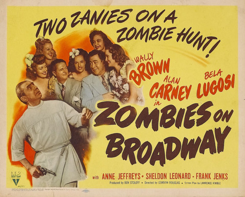 Zombies On Broadway 03 Poster Canvas Movie Film Print A0 A1 A2 A3 A4 A5 A6 Art W