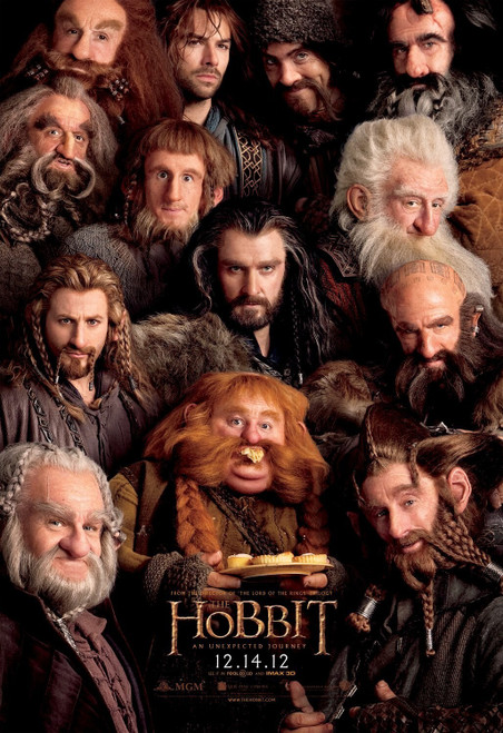 The Hobbit_ An Unexpected Journey (2012)_5 Poster Canvas Movie Film Print A0 A1