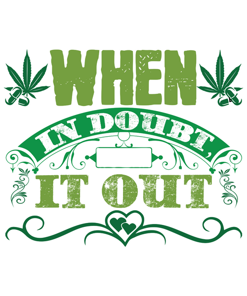 When in doubt, smoke it out-01 (3) Poster Canvas Movie Film Print A0 A1 A2 A3 A4