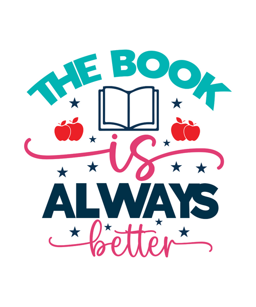 The Book is Always Better-01 Poster Canvas Movie Film Print A0 A1 A2 A3 A4 A5 A6
