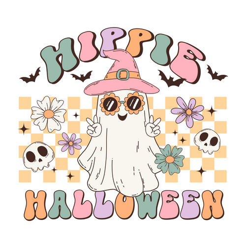 RHLW003-Hippie Halloween Poster Canvas Movie Film Print A0 A1 A2 A3 A4 A5 A6 Art