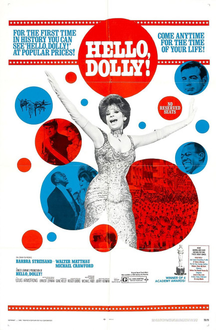 Hello Dolly! (1969)_2 Movie Film Poster Canvas iconic design