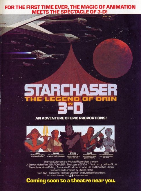 Starchaser_ The Legend of Orin (1985)_4 Poster Canvas Movie Film Print A0 A1 A2