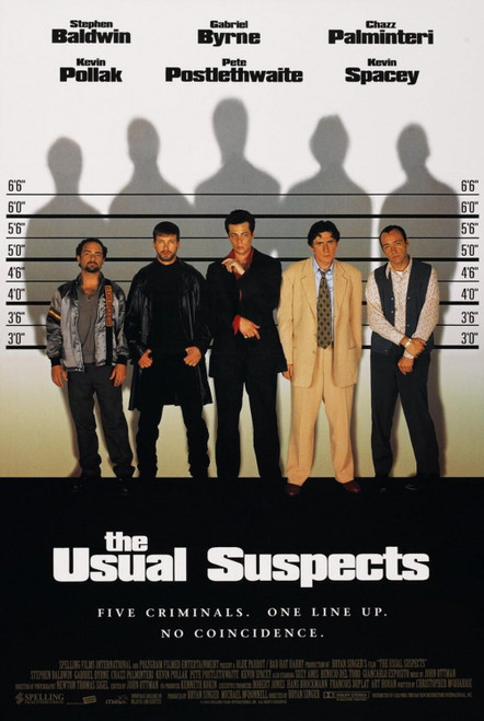 The Usual Suspects (1995)_2 Poster Canvas Movie Film Print A0 A1 A2 A3 A4 A5 A6