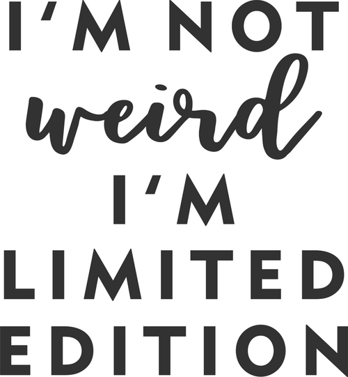 Im not weird Funny Poster Creative Canvas Print A0 A1 A2 A3 A4 A5 A6 Art Wall De