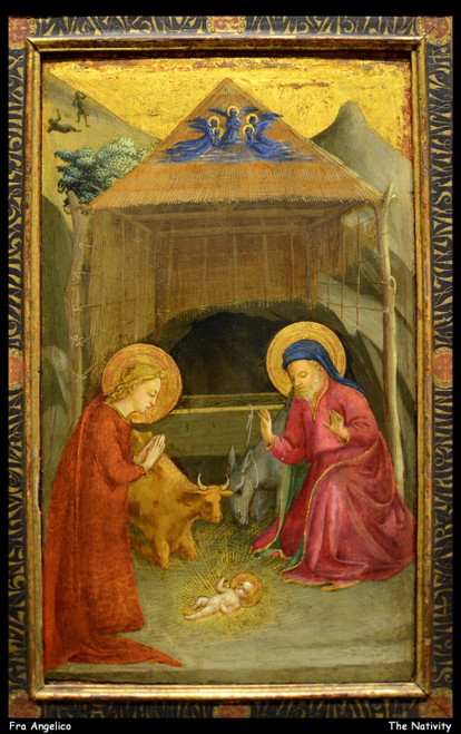 fra-angelico--the-nativity--jpb_16189009742_o(1) Poster Canvas Movie Film Print
