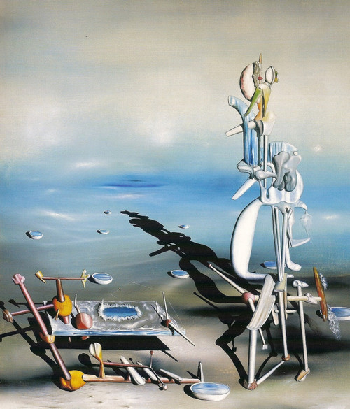 Yves Tanguy - Trying to See the Invisible Poster Canvas Movie Film Print A0 A1 A