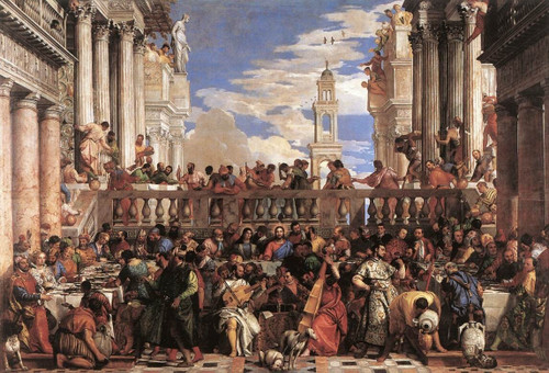 Veronese_The_Marriage_at_Cana Poster Canvas Movie Film Print A0 A1 A2 A3 A4 A5 A