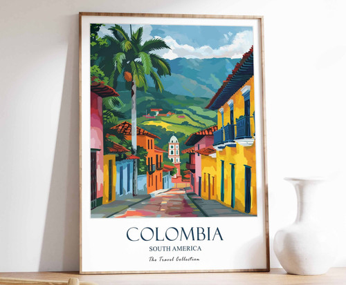 15_Colombia Print, Colombia Travel Poster, South America Travel Art, Tropical De