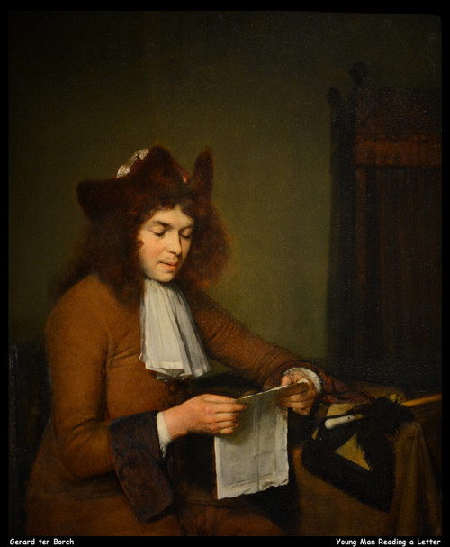 gerard-ter-borch---young-man-reading-a-letter--jpb_29213160825_o(1) Poster Canva