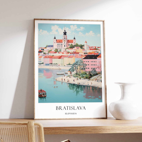 3_Bratislava Poster, Slovakia Poster, Central Europe Poster, Travel Poster, Wall