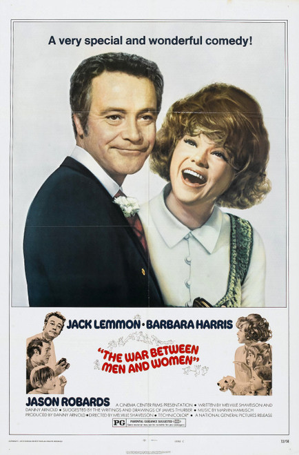 The War Between Men and Women (1972)_1 Poster Canvas Movie Film Print A0 A1 A2 A
