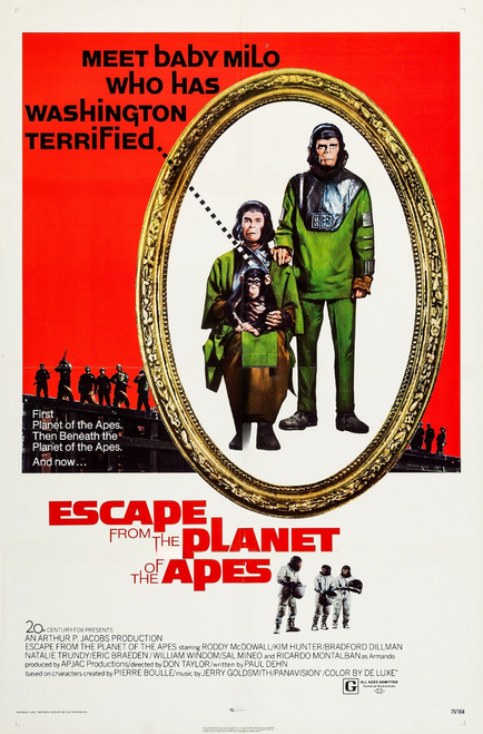 Escape from the Planet of the Apes (1971)_0-fotor-2024102862724 Poster Canvas Mo