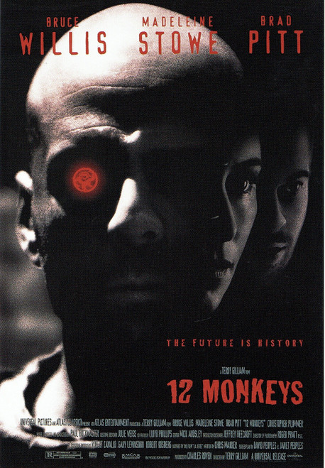 12 Monkeys (1) -US- 1995 small Poster Canvas Movie Film Print A0 A1 A2 A3 A4 A5