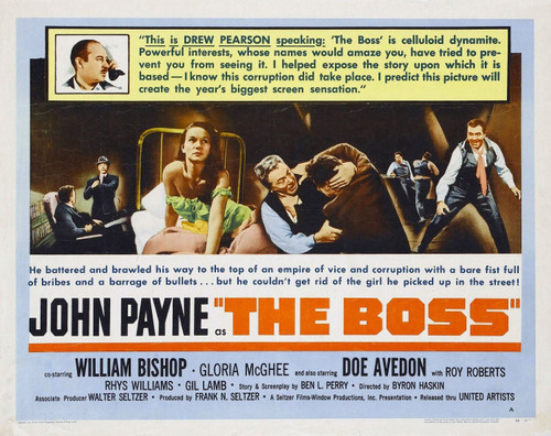 The Boss (1956)_0 Poster Canvas Movie Film Print A0 A1 A2 A3 A4 A5 A6 Art Wall D