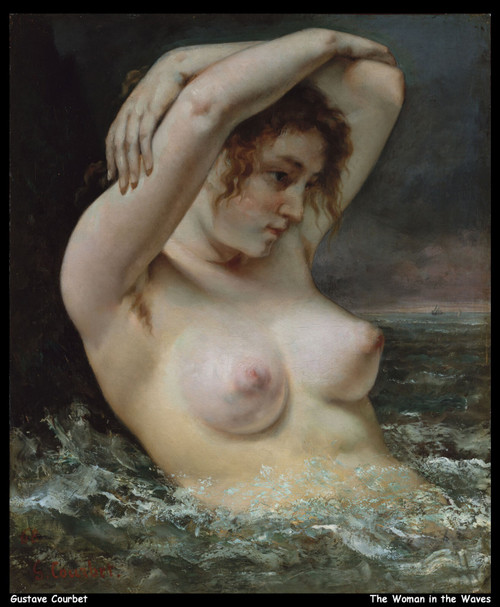 gustave-courbet--the-woman-in-the-waves_11015708513_o(1) Poster Canvas Movie Fil