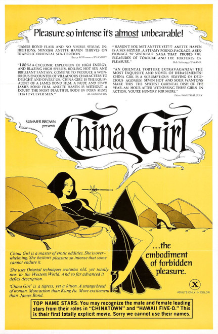China Girl 02 Poster Canvas Movie Film Print A0 A1 A2 A3 A4 A5 A6 Art Wall Decor