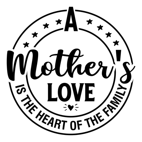 A Mother's Love is the Heart of the Family-01 Poster Canvas Movie Film Print A0