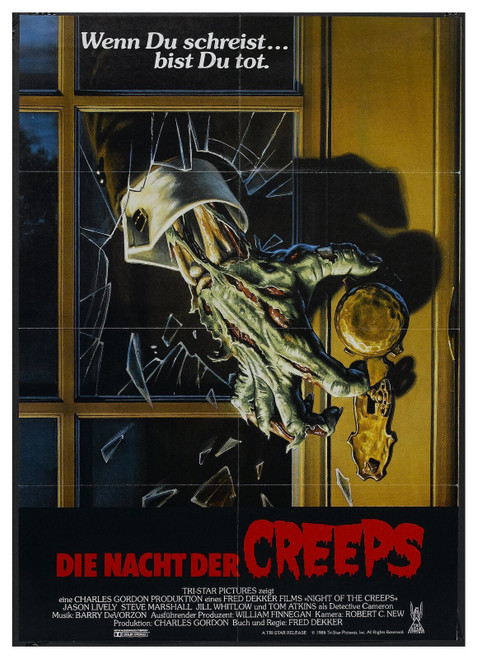 Night Of The Creeps 01 Poster Canvas Movie Film Print A0 A1 A2 A3 A4 A5 A6 Art W