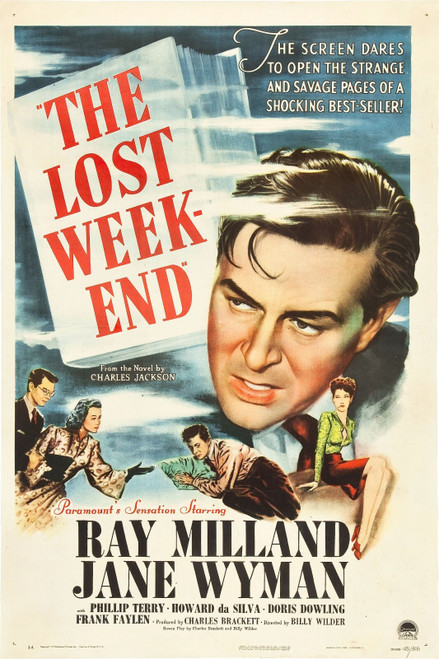The Lost Weekend (1945)_1 Poster Canvas Movie Film Print A0 A1 A2 A3 A4 A5 A6 Ar