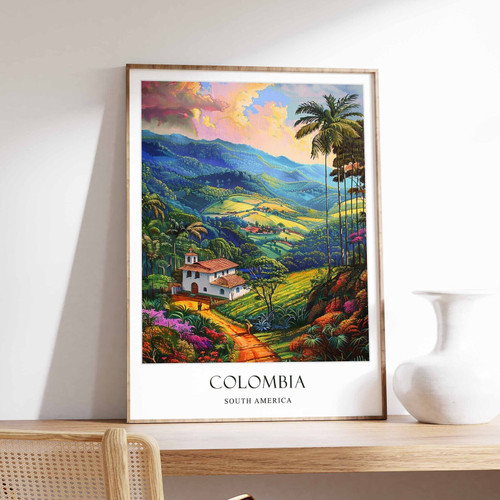 6_Colombia Poster, Home Decor, Travel Art, South American Wall Art, South Americ