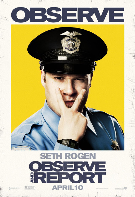 Observe and Report (2009)_4 Poster Canvas Movie Film Print A0 A1 A2 A3 A4 A5 A6