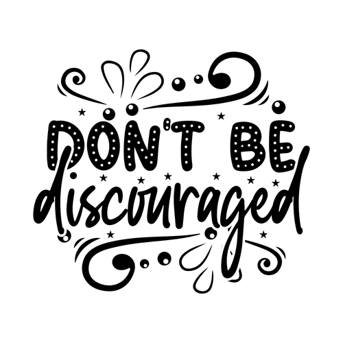 Don t be discouraged-01 (2) Poster Canvas Movie Film Print A0 A1 A2 A3 A4 A5 A6