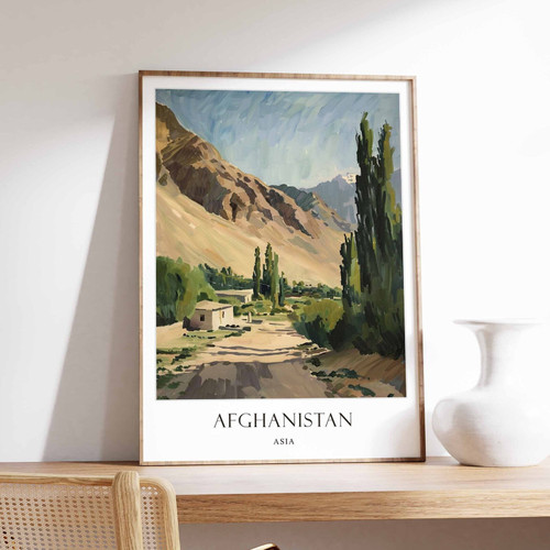 6_Afghanistan Poster, Islamic Decor, Islamic Art, Middle Eastern Art, Afghanista