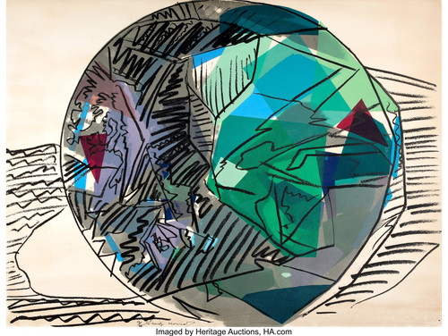 ANDY WARHOL (American, 1928-1987). Gems, 1978. Poster Canvas Movie Film Print A0 ANDY WARHOL (American, 1928-1987). Gems, 1978. Poster Canvas Movie Film Print A0