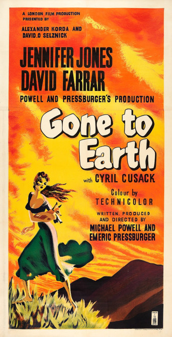 Gone to Earth (1950)_0 Movie Film Poster Canvas iconic design
