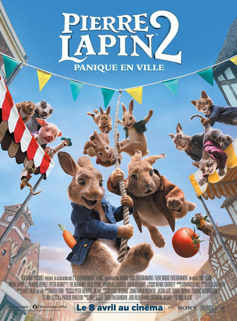 Peter Rabbit 2_ The Runaway (2021)_6 Poster Canvas Movie Film Print A0 A1 A2 A3