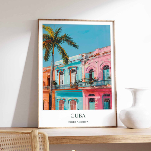 15_Cuba Poster, Havana Poster, Caribbean Poster, Cuban Culture, Vintage Poster,