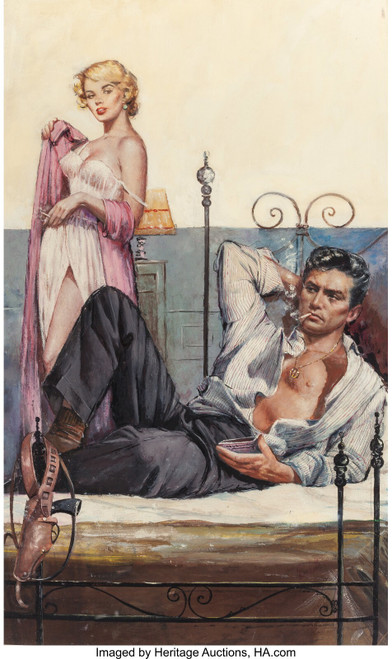 LOU MARCHETTI (American, 1920-1992). Shadow of the Mafia, paperback cover, 1958.