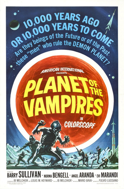 Planet Of Vampires 01 Poster Canvas Movie Film Print A0 A1 A2 A3 A4 A5 A6 Art Wa
