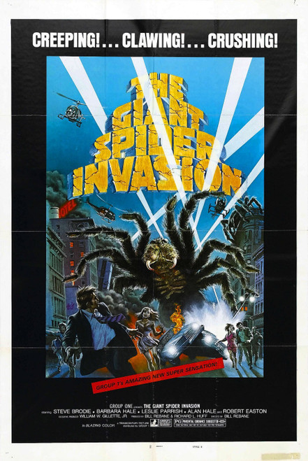 Giant Spider Invasion 01 Poster Canvas Movie Film Print A0 A1 A2 A3 A4 A5 A6 Art