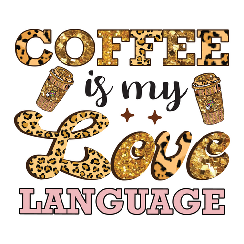 Coffee is My Love Language-01 (3) Poster Canvas Movie Film Print A0 A1 A2 A3 A4