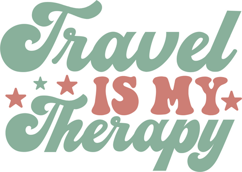 Travel is my therapy (2) Poster Canvas Movie Film Print A0 A1 A2 A3 A4 A5 A6 Art