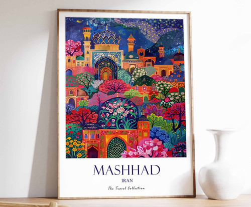 6_Mashhad Print, Mashhad Travel Poster, Middle East Travel Print, Islamic Decor,