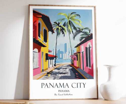 12_Panama City Print, Panama City Travel Poster, Panama Travel Poster, Tropical