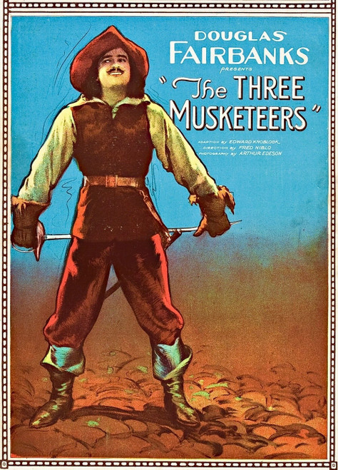 THE THREE MUSKETEERS (1921) 1 Poster Canvas Movie Film Print A0 A1 A2 A3 A4 A5 A