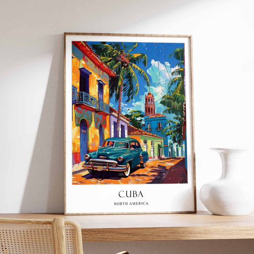 9_Cuba Poster, Home Decor, Travel Art, South American Wall Art, South America Tr