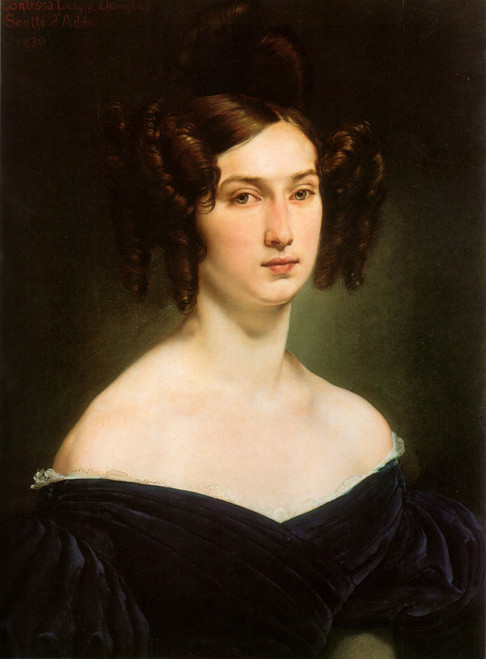 hayez_francesco_ritratto_della_contessa_luigia_douglas_scotti_d_adda Poster Canv