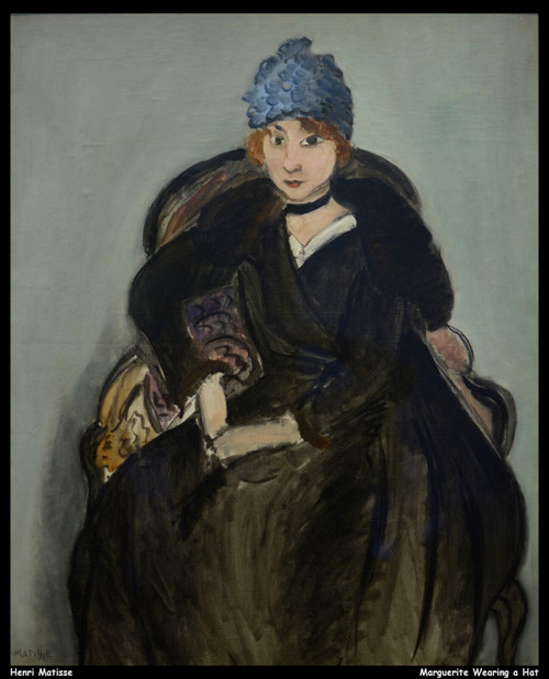 henri-matisse---marguerite-wearing-a-hat--jpb_23047958285_o(1) Poster Canvas Mov