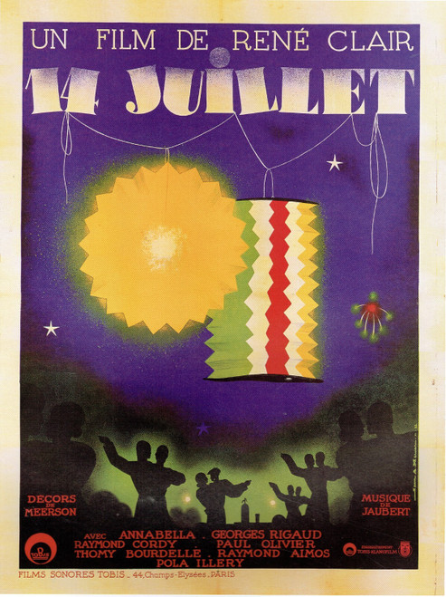 14 Juilet - 1933 Poster Canvas Movie Film Print A0 A1 A2 A3 A4 A5 A6 Art Wall De