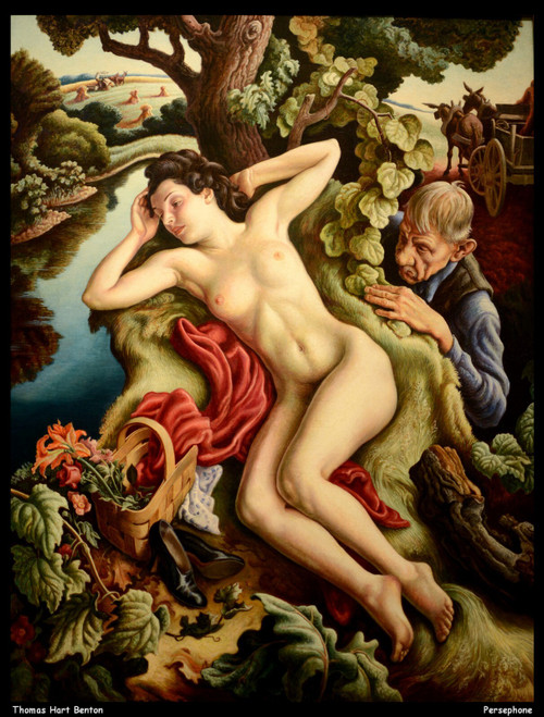 thomas-hart-benton--persephone--jpb_15588370605_o(1) Poster Canvas Movie Film Pr
